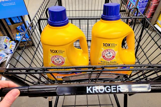 arm & hammer detergent in shopping cart