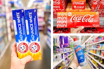 Arm & Hammer Toothepaste, Coca-Cola Soda & Windex Foam Spray