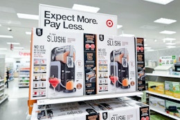 ninja slushi sitting on a target shelf