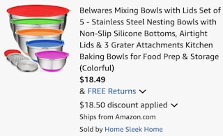 a cart ending in $18.49