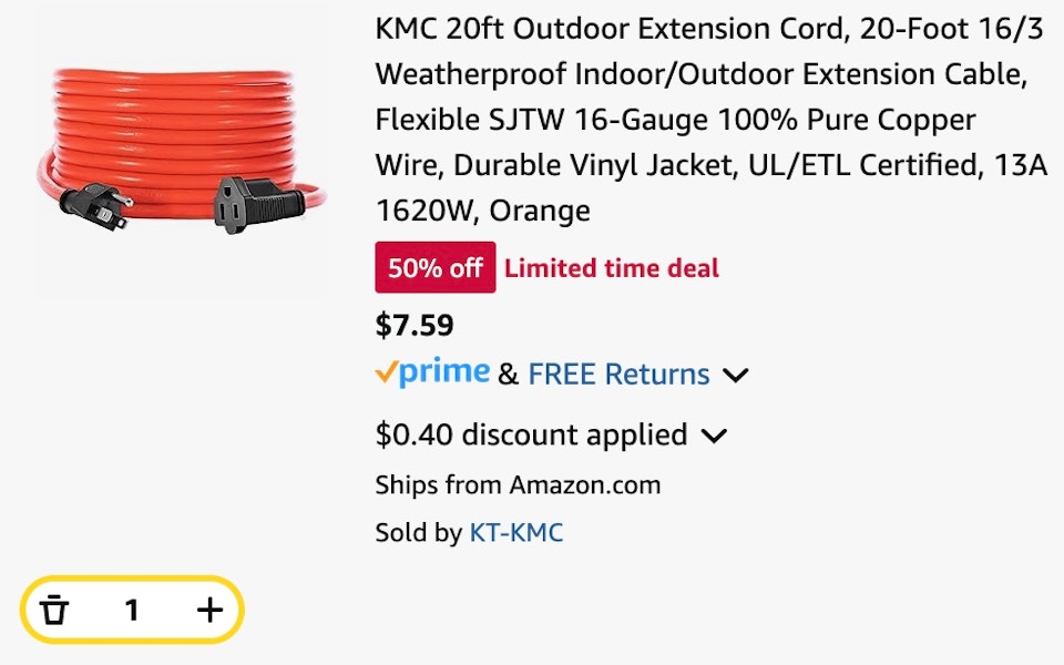 Outdoor Extension Cord