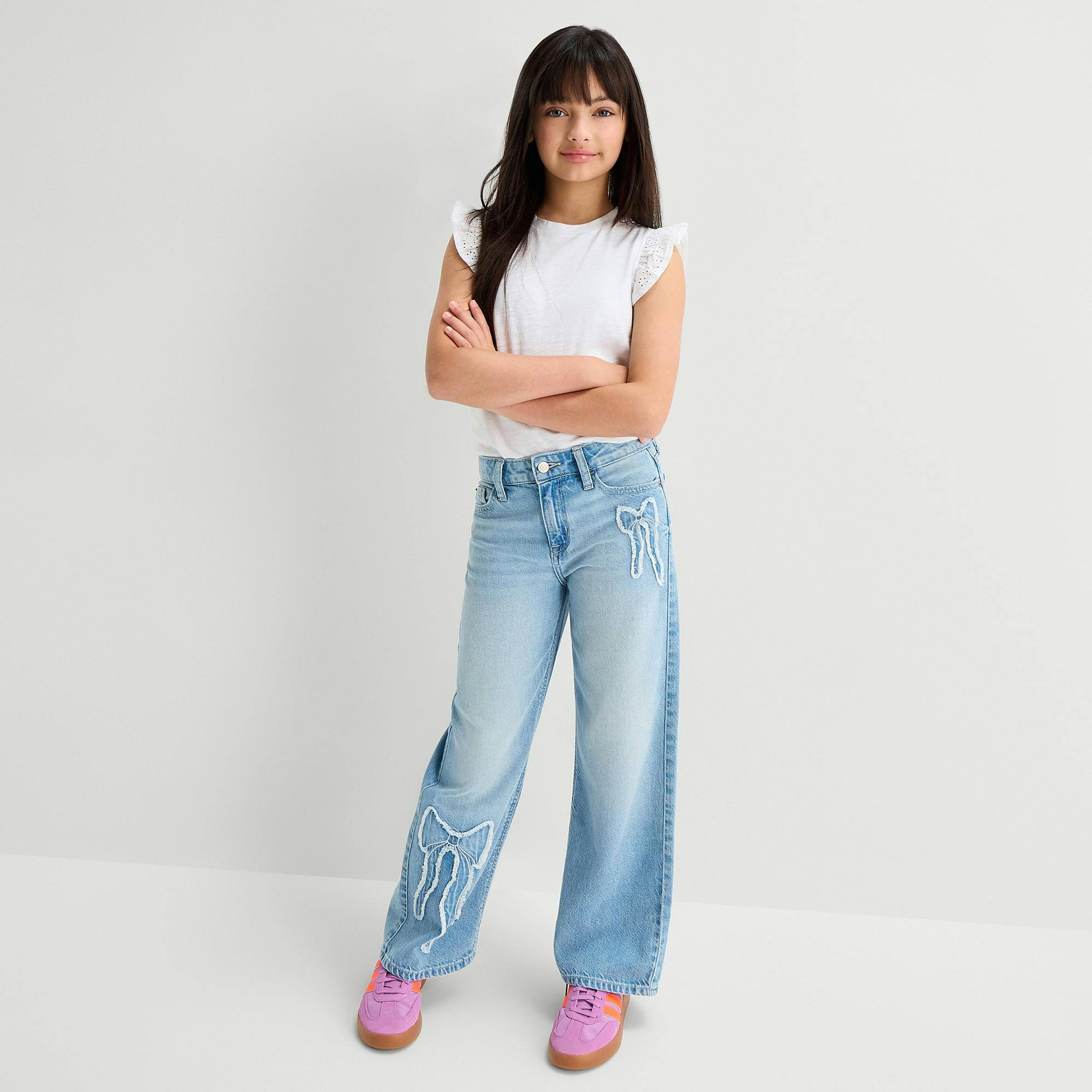 Kids' Wide Leg Jeans