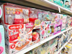 mga miniverse toys sitting on a target shelf