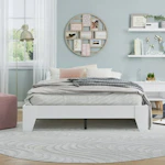 Full Wood Platform Bed