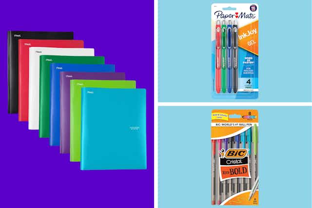 School Supplies Now 90% Off at Walgreens: $0.20 Bic Pens, $0.71 Sharpie card image