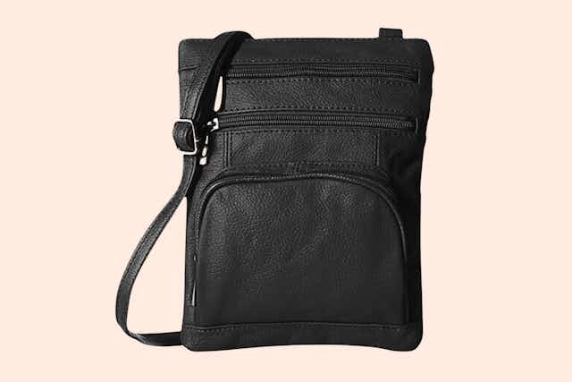 Leather Crossbody Bag, Only $14 at UntilGone card image