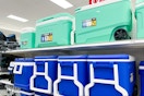 igloo coolers sitting on a target shelf