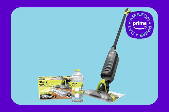 Shark VacMop Hard Floor Vacuum Mop, Just $59.99 for Prime Day card image