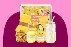 Stock image of a Mothers Day Gift Basket