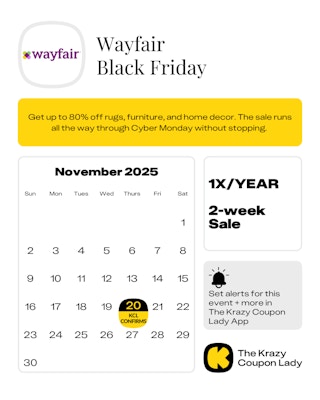 Wayfair Black Friday Dates 2025