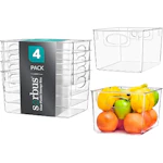 Clear Storage Bins 4-Pack