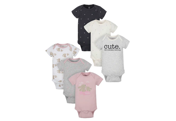 Wonder Nation Baby Short-Sleeve Bodysuits