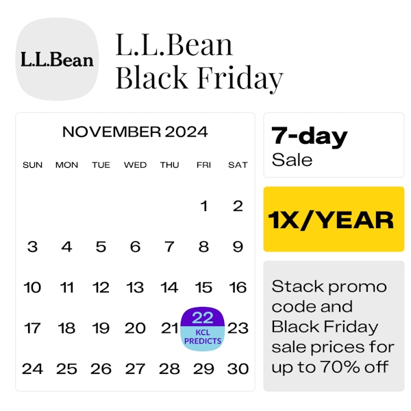 L.L.Bean Black Friday — November 2024