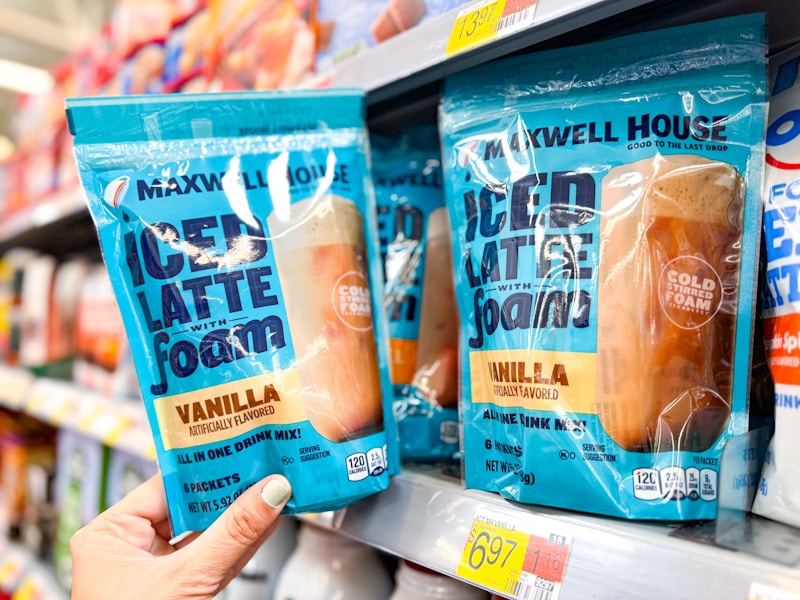 walmart maxwell house iced latte foam 2