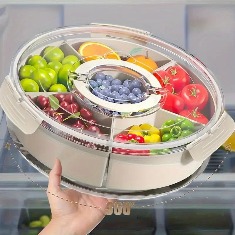 Rotating Divided Serving Tray