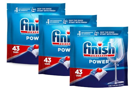 3 Finish Dishwasher Tablets 43-Count