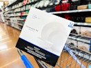 mainstays dinnerware set in walmart cart