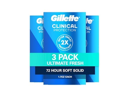 Gillette Clinical Deodorant Pack