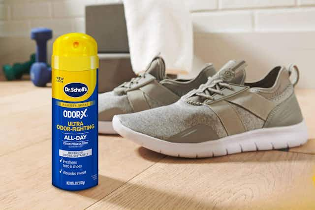 Dr. Scholl's Odor-X Powder Spray, as Low as $3.23 on Amazon card image