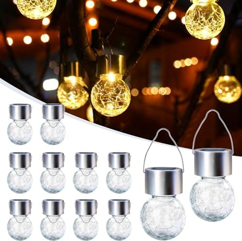 Solar Hanging Lights 12-Pack