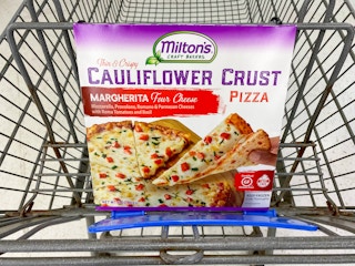 walmart milton cauliflower crust pizza in cart
