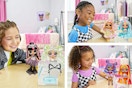 3 lifestyle images of the LOL Surprise Tween Fashion Dolls being played with by 3 different children
