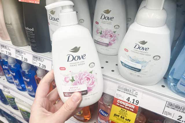 Dove Hand Wash, Just $0.69 Each at Meijer card image