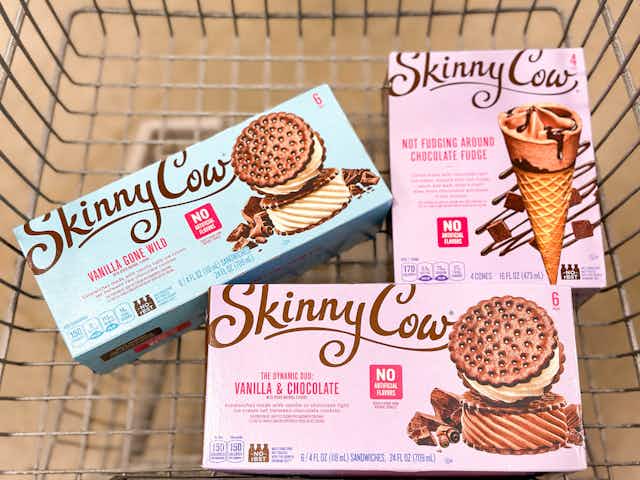 Easy $0.75 Savings on Skinny Cow Ice Cream Sandwiches at Kroger and Walmart card image