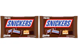 2 Snickers Fun Size Candy Bar Bags