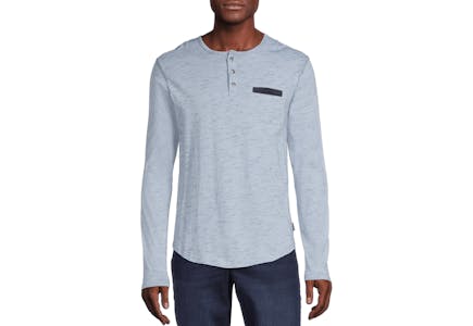 Ocean Current Men's Long Sleeve Henley