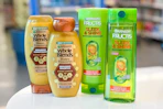 Garnier haircare on a store counter