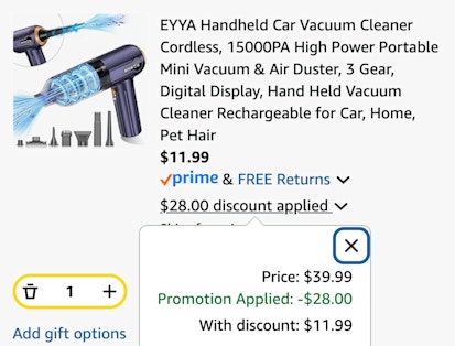cart car vac B0FCM3XV7T