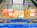 three packages of Lean Cuisine meals in a Walmart cart