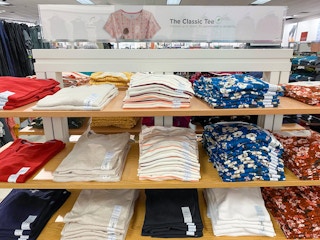 kohls croft and barrow womens classic v neck tee in store image 2021