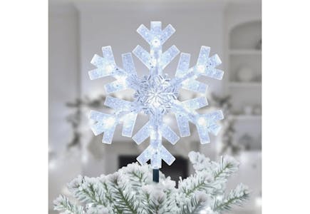 Snowflake LED Christmas Tree Topper