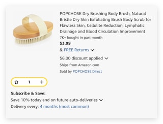 POPCHOSE Dry Brushing Body Brush