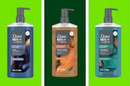 Dove body wash on a trio KCL template