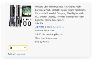 LED Rechargeable Flashlights High Lumens
