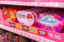 mars valentine's day chocolate on store shelf