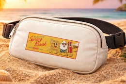 denny's spring break fanny pack