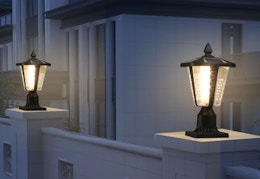 lowes solar powered lantern