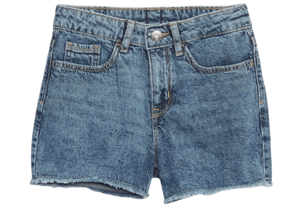 High Rise Denim Shorts