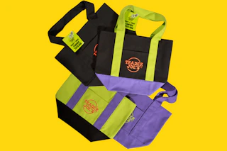trader joes trick or treat halloween mini canvas totes collage