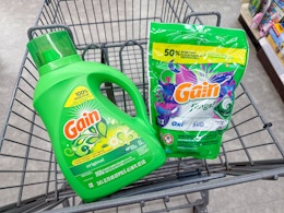 gain laundry items in walgreens cart