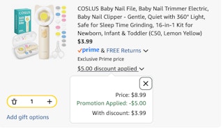 nail trimmer set Amazon receipt