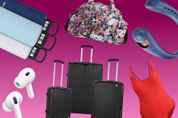 36 Best Deals on Vacation Essentials: Luggage, Headphones, Swimsuits, More card image