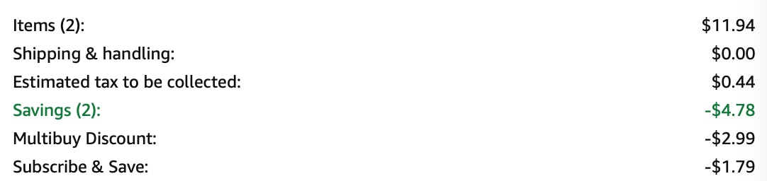 Scotch-brite Amazon receipt