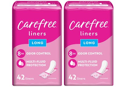 2 Carefree Liner Packs