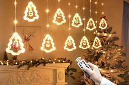 Curtain Christmas Light Ornaments, Only $22 at Walmart card image