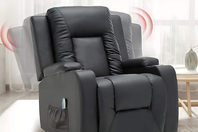 Get This Heated Massage Recliner for Less Than $300 at Wayfair (Reg. $630) card image